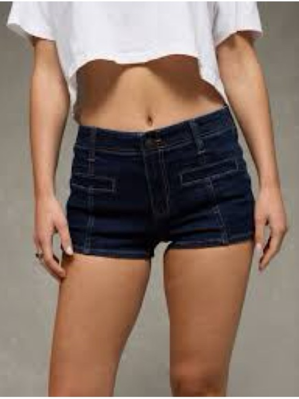 American Eagle Outfitters Dark Next Level Denim Micro Shorts size 2